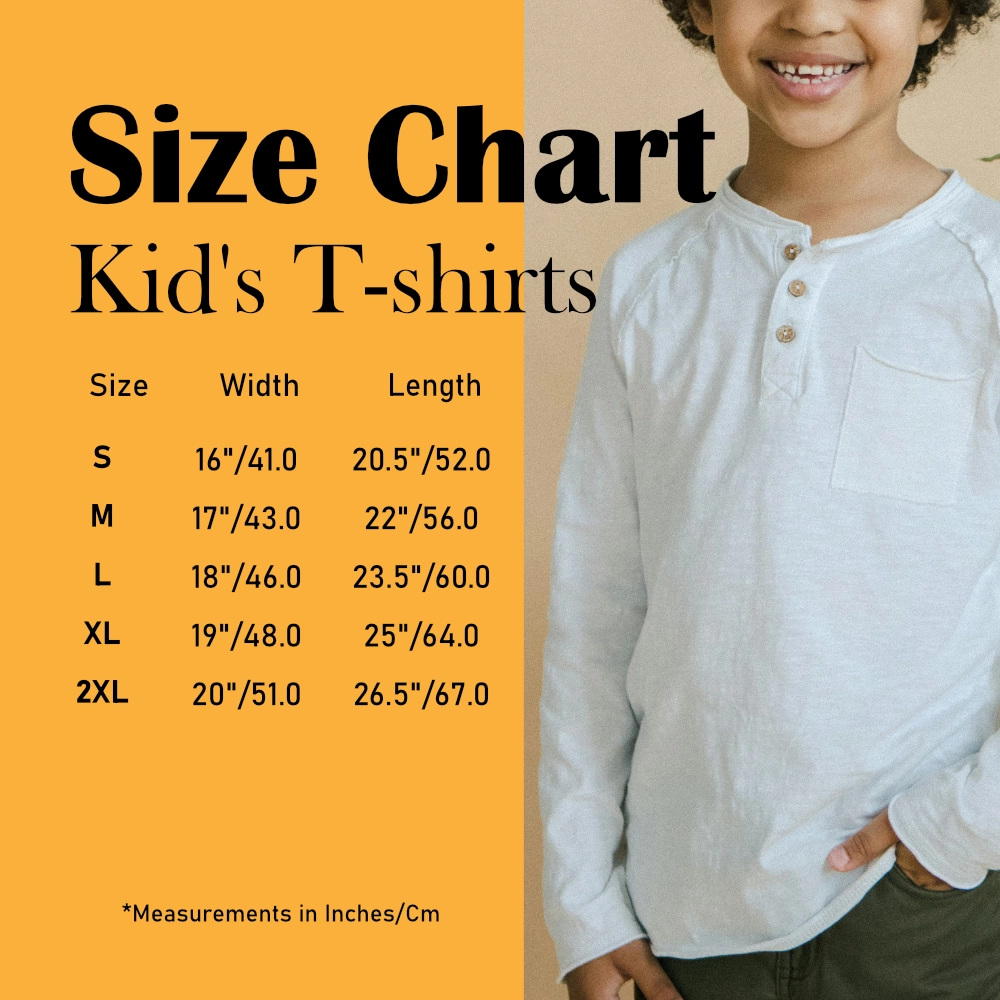 Size Chart for Kids